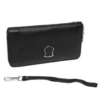 Женский кожаный кошелек Borsa Leather k16002-7-black черный