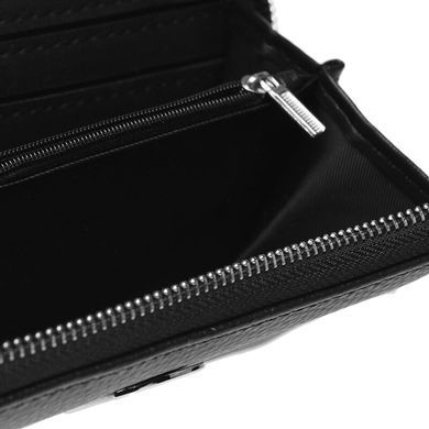 Женский кожаный кошелек Borsa Leather k16002-7-black черный