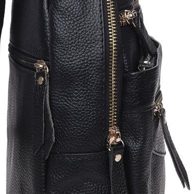 Женский кожаный рюкзак Keizer K11039-black черный