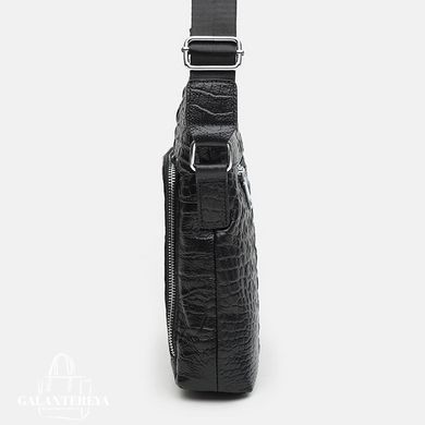 Сумка через плечо мужская кожаная Keizer K17607-3bl-black