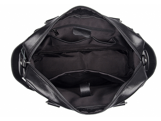 Мужская кожаная сумка Tiding Bag 8400A черный