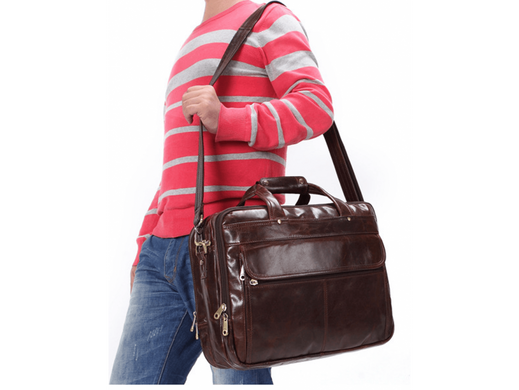 Чоловіча сумка&nbsp;для ноутбука&nbsp;Jasper&Maine 7146C Brown
