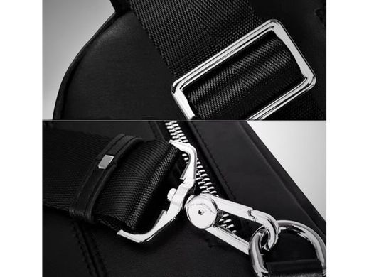 Мужской кожаный мессенджер Tiding Bag B3-1700A черный