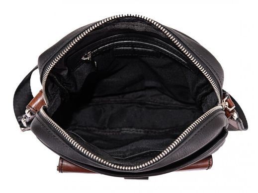 Мужской кожаный мессенджер Tiding Bag t0037 коричневый