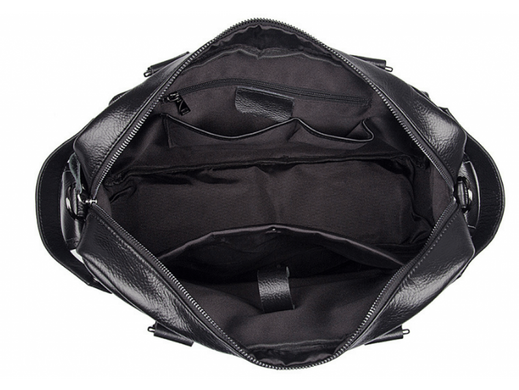 Мужская кожаная сумка Tiding Bag 8400A черный