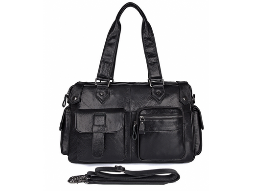 Мужская кожаная сумка Tiding Bag 8400A черный