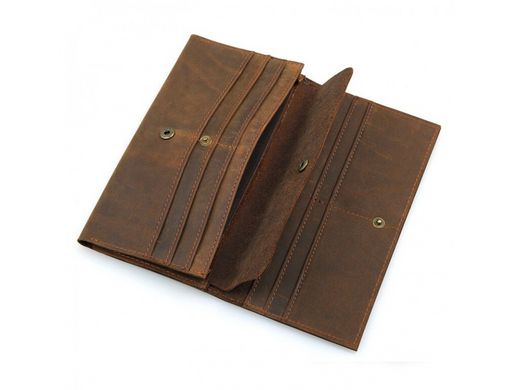 Мужское кожаное портмоне Tiding Bag 8110B коричневый