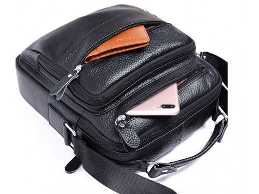 Мужской кожаный мессенджер Tiding Bag M38-5112C коричневый