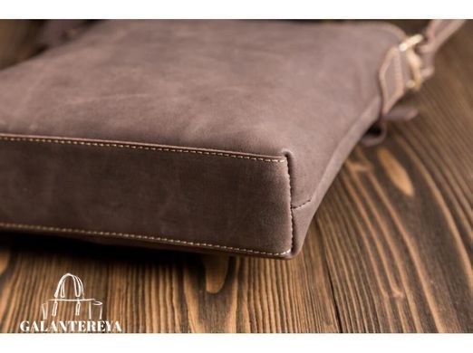 Мужской кожаный черный мессенджер Tiding Bag G1166