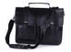 Мужская кожаная черная сумка Tiding Bag 7013A 2