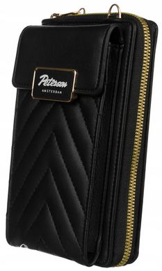 Сумка-кошелек женская из экокожи с карманом для телефона Peterson PTN M-10