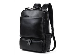 Мужской кожаный рюкзак Tiding Bag B3-1697A черный