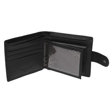 Чоловіче шкіряне портмоне Horse Imperial K1023-black чорне