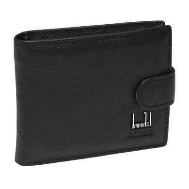Чоловіче шкіряне портмоне Horse Imperial K1023-black чорне