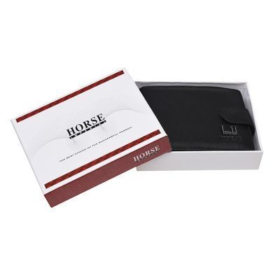 Чоловіче шкіряне портмоне Horse Imperial K1023-black чорне