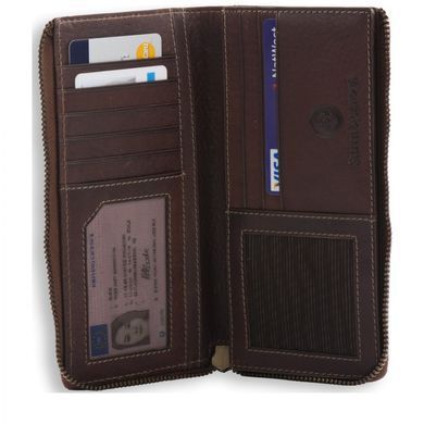Портмоне мужское кожаное Smith & Canova 92405 Romano (Brown)