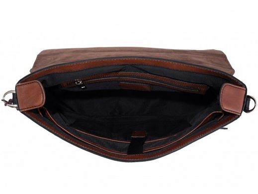 Мужской кожаный портфель Tiding Bag t0041 коричневый