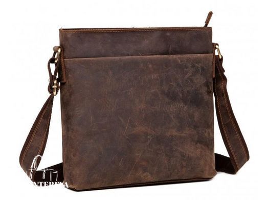 Мужской кожаный черный мессенджер Tiding Bag G1166