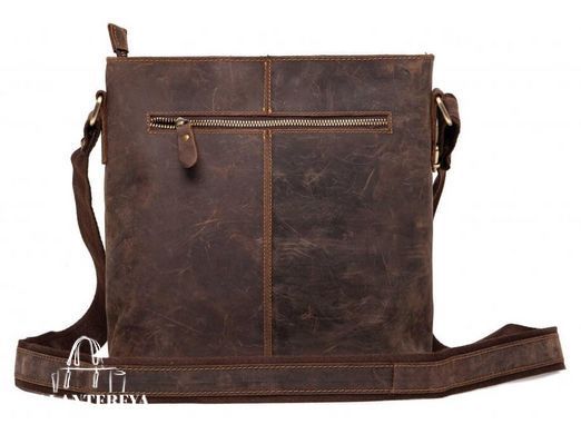 Мужской кожаный черный мессенджер Tiding Bag G1166