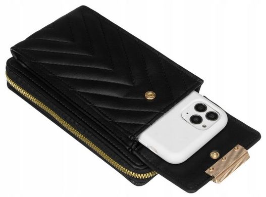 Сумка-кошелек женская из экокожи с карманом для телефона Peterson PTN M-10
