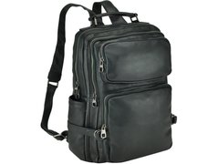 Мужской кожаный рюкзак Tiding Bag 6036A черный