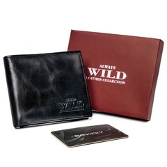 Кошелек мужской кожаный Always Wild N2002-VTK-BOX-4558 Black