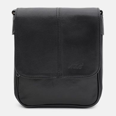 Сумка чоловіча шкіряна Ricco Grande T1t0033bl-black чорна