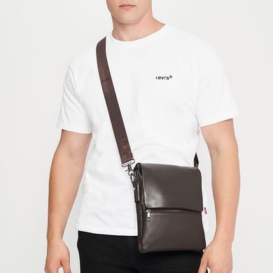 Сумка чоловіча шкіряна Borsa Leather K12056-black