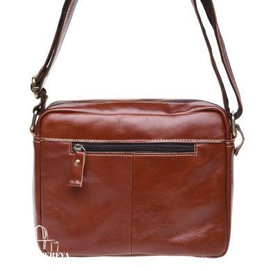 Мужской кожаный мессенджер Borsa Leather K16211-brown коричневый