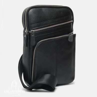 Рюкзак мужской кожаный Borsa Leather k18696-black