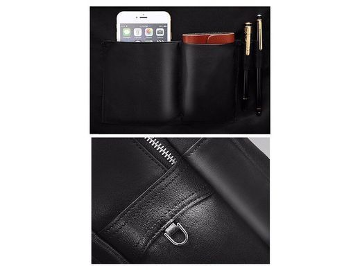 Мужской кожаный рюкзак Tiding Bag B3-1692A черный