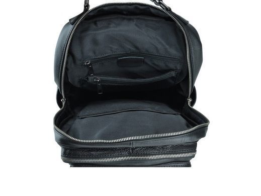 Чоловічий шкіряний рюкзак Tiding Bag 6036A чорний