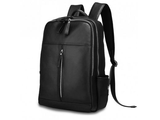 Мужской кожаный рюкзак Tiding Bag B3-1692A черный