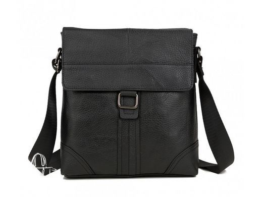 Мужской кожаный мессенджер Tiding Bag M38-1712A черный
