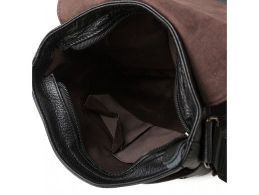 Мужской кожаный мессенджер Tiding Bag M38-1712A черный