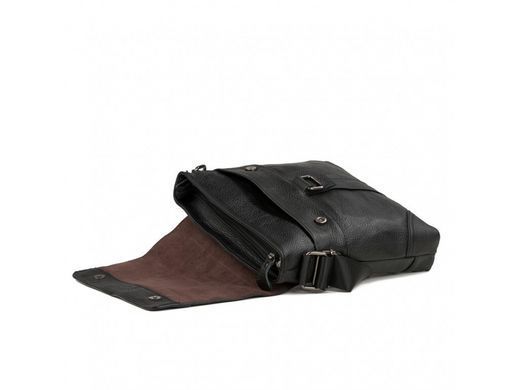 Мужской кожаный мессенджер Tiding Bag M38-1712A черный