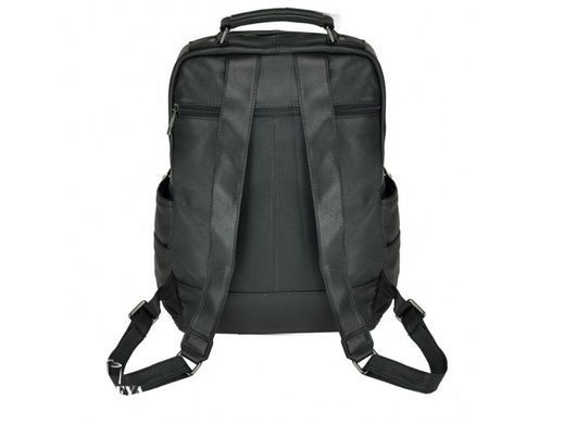 Мужской кожаный рюкзак Tiding Bag 6036A черный