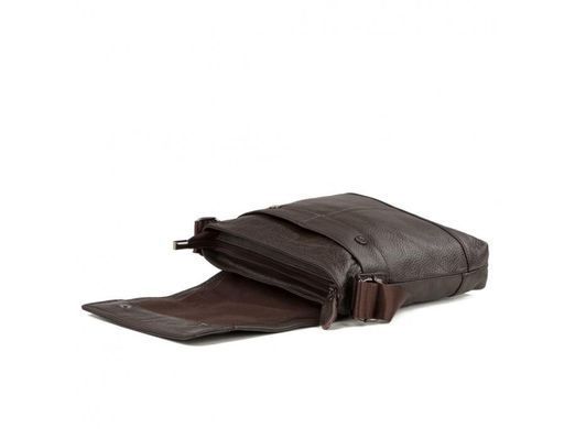 Мужской кожаный черный мессенджер Tiding Bag M38-3822