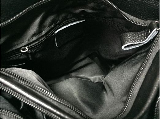 Мужской кожаный черный мессенджер Tiding Bag A25-8871A