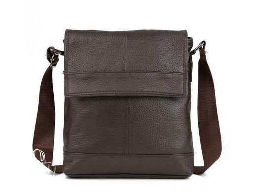 Мужской кожаный черный мессенджер Tiding Bag M38-3822