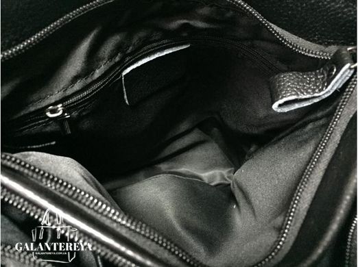Мужской кожаный черный мессенджер Tiding Bag A25-8871A