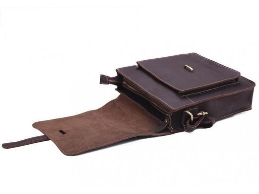 Мужской кожаный коричневый мессенджер Tiding Bag G2093-1B