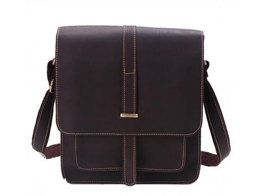 Мужской кожаный коричневый мессенджер Tiding Bag G2093-1B