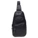 Сумка слінг чоловіча (однолямковий рюкзак) шкіряний Keizer K11037-black 2