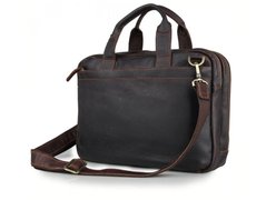 Кожаная мужская сумка для ноутбука Tiding Bag 7092Q коричневый