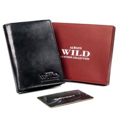 Кошелек мужской кожаный Always Wild N4-VTK-BOX-4473 Black