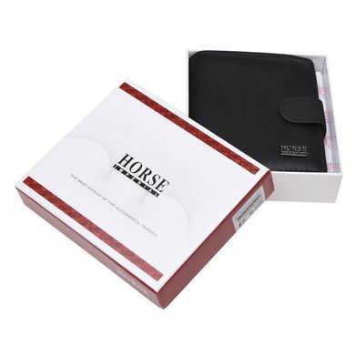 Чоловіче шкіряне портмоне Horse Imperial K1010a-black чорне