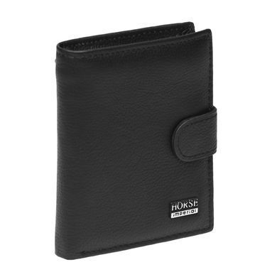 Чоловіче шкіряне портмоне Horse Imperial K1010a-black чорне