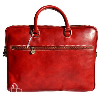 Мужская кожаная сумка-портфель Italian fabric bags 1778