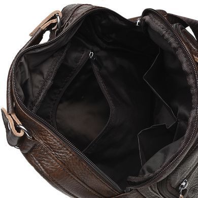 Сумка через плечо мужская кожаная Borsa Leather K15112-brown